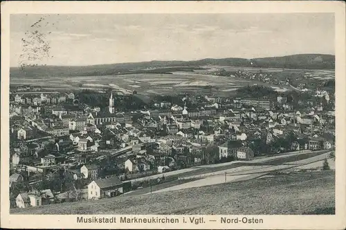 Ansichtskarte Markneukirchen Stadt von Norden 1930
