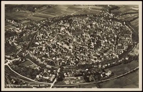 Ansichtskarte Nördlingen Luftbild 1930