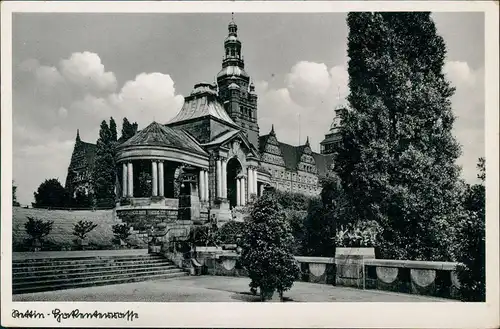 Postcard Stettin Szczecin Hakenterrasse Wały Chrobrego Promenade 1935