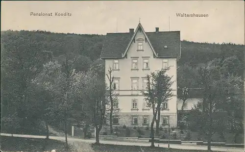 Ansichtskarte Waltershausen Pensionat Koeditz 1909