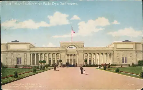Postcard San Francisco Weltausstellung Expo The French Pavilion 1915