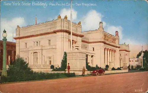 Postcard San Francisco New York State Building-Pan Pac.Int. Expo 1915