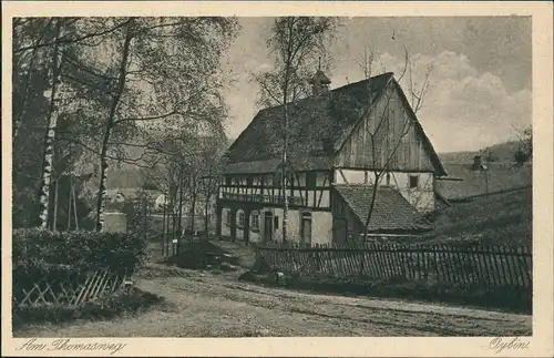 Ansichtskarte Oybin Am Thomasweg, Oberlausitz 1926