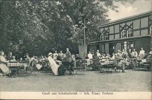 Postcard Kolberg Kołobrzeg Schülerbrink Gasthaus Pommern 1929