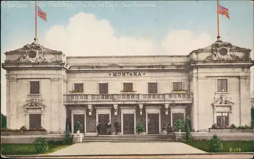 Postcard San Francisco Montana Sate Building-Pan Pac. Int. Expo 1915