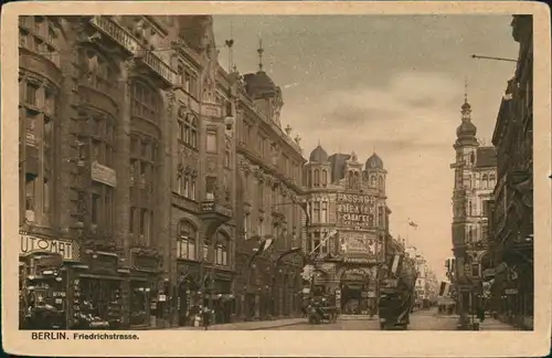 Ansichtskarte Mitte-Berlin Friedrichstraße, Passage Theater 1923