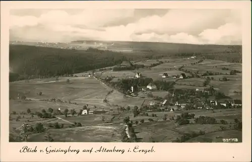 Ansichtskarte Altenberg (Erzgebirge) Blick v. Geisingberg 1960