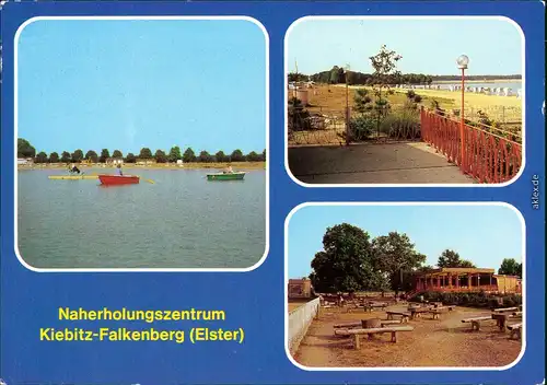 Ansichtskarte Falkenberg (Elster) Naherholungszentrum Kiebitz-Falkenberg 1984