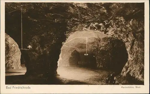 Ansichtskarte Friedrichroda Marienhöhle, West. 1928