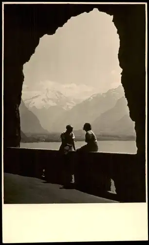 Luzern Lucerna Kinder am Durchbruch Vierwaldstättersee 1936 Privatfoto Foto