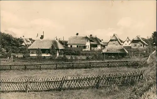 Ansichtskarte Ahrenshoop Urlauberhäuschen am Hohen Ufer 1964