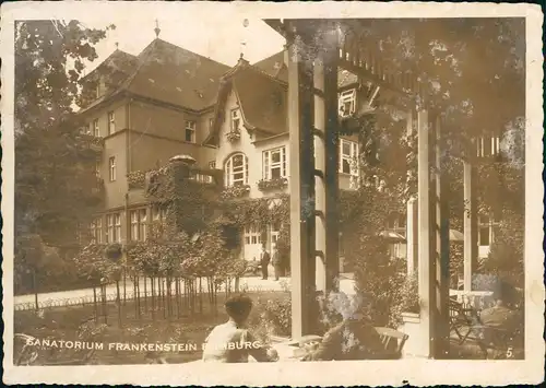 Frankenstein-Rumburg Podhájí Rumburk Sanatorium  Rückseite 1939    Feldpost WK2