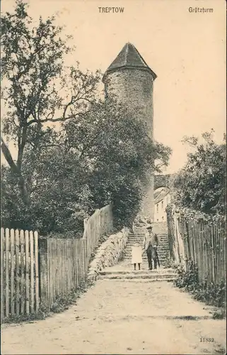 Postcard Treptow an der Rega Trzebiatów Grützturm, Pommern 1905