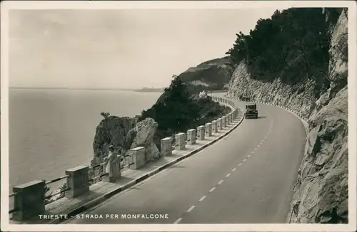 Cartoline Triest Trieste Strada per Monfalcone 1934