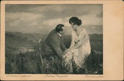 Ansichtskarte  Liebe Liebespaare - Love Intimes Gespräch Discours intims 1931