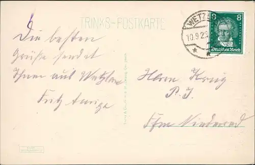 Ansichtskarte Wetzlar Partie am Dom Fotokarte 1928