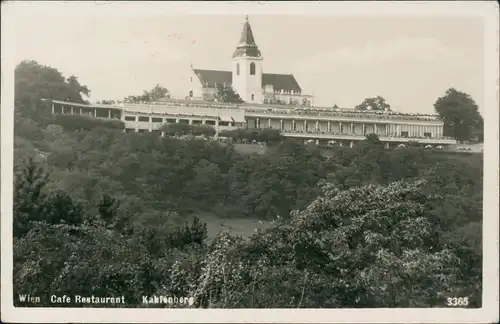 Ansichtskarte Döbling-Wien Kahlenberg Restaurant 1938