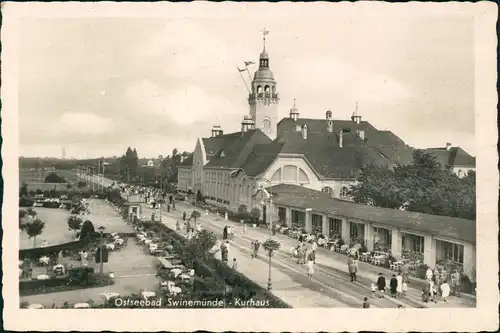 Postcard Swinemünde Świnoujście Kurhaus, Fotokarte 1932