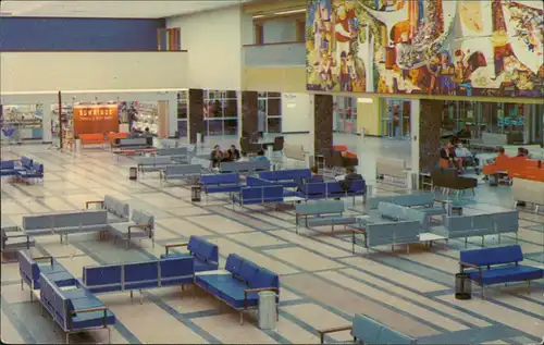 Neufundland  WAITING ROOM GANDER INTERNATIONAL AIRPORT NEWFOUNDLAND CANADA 1972