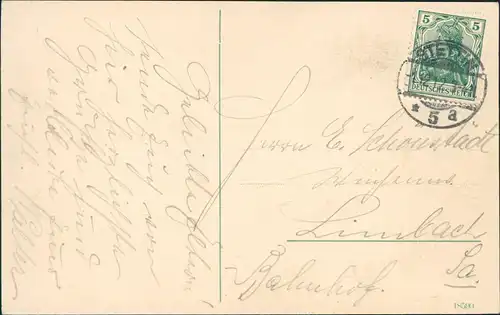 Postcard Stettin Szczecin Hakenterrasse, Häuser am Ufer - Dampfer 1912