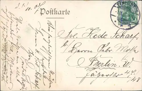 Postcard Tempelburg (Pommern) Czaplinek Partie am See, Pommern 1907