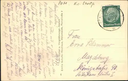 Postcard Stolpmünde Ustka Strandleben, Fotokarte Pommern 1937