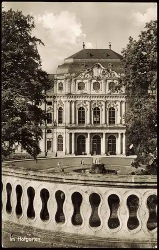 Ansichtskarte Würzburg Im Hofgarten 1960