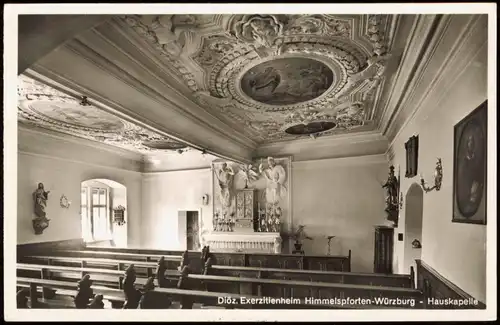 Würzburg Diöz. Exerzitienheim Himmelspforten-Würzburg Hauskapelle 1950