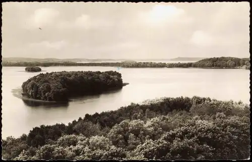 Ansichtskarte Plön Plöner See (Plön) Holstein Panorama-Ansicht 1956