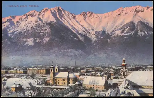 Ansichtskarte Innsbruck Stadt im Winter 1914