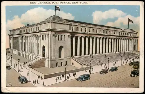 Postcard New York City New General Post Office 1934