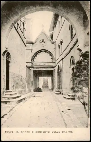 Cartoline Assisi S. CROCE E CONVENTO DELLE BAVARE 1928