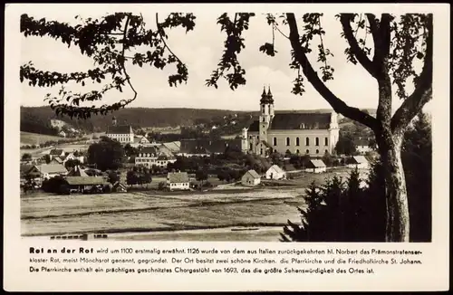 Ansichtskarte Rot an der Rot Stadt Panoramakarte 1954