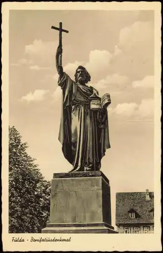 Ansichtskarte Fulda Bonifatius Denkmal 1951