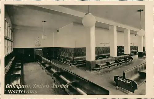 Ansichtskarte Gallsbach Zeileis-Institut Warteraum 1940