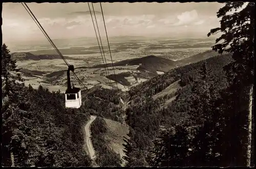 Ansichtskarte Freiburg im Breisgau Schauinsland Schwarzwald Schwebebahn 1956