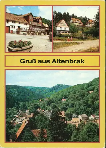 Altenbrak FDGB-Erholungsheim "Weißes Roß", Rolandseck, Teilansicht 1989