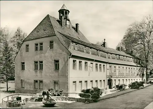 Ansichtskarte Warmbad-Wolkenstein Partie am Badehaus zur DDR-Zeit 1977