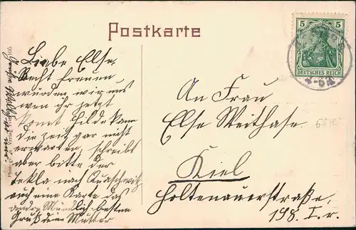 Ansichtskarte Pößneck Gerberstrasse 1912
