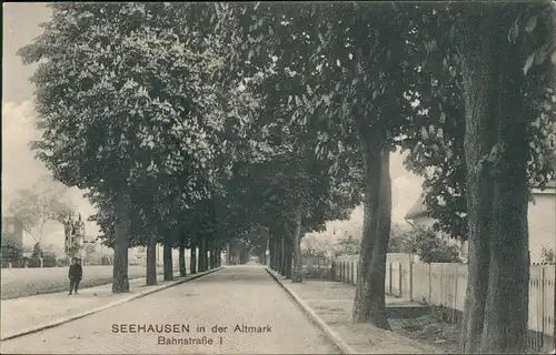 Ansichtskarte Seehausen (Altmark) Bahnstraße 1 1913