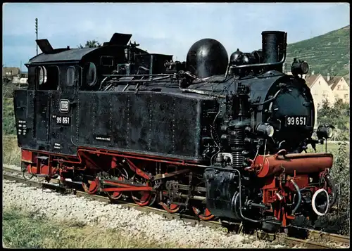 Ansichtskarte  Schmalspurtenderlokomotive 99651 DB 1990