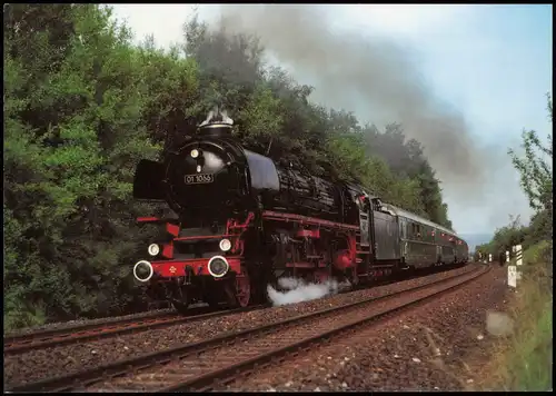 Verkehr & Eisenbahn Motivkarte Dampflokomotive Schnellzuglok 1980