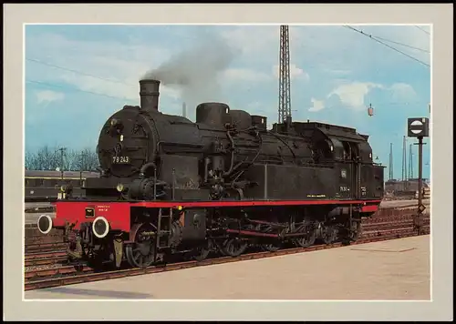 Ansichtskarte  Verkehr & Eisenbahn Dampflokomotive am Hauptbahnhof Essen 1980