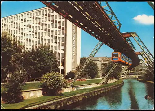 Ansichtskarte Wuppertal Schwebebahn WUPPERTAL-ELBERFELD 1970