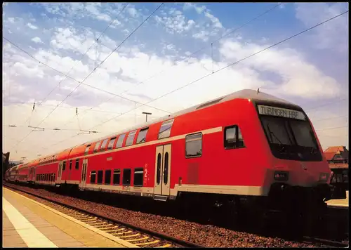 Ansichtskarte  Eisenbahn & Lokomotiven: Motiv: Doppelstockwagen 1990