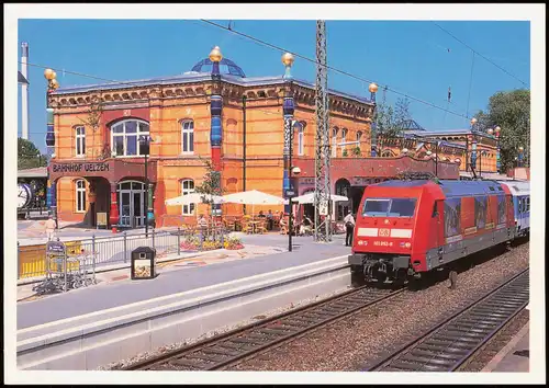 Ansichtskarte Uelzen Hundertwasser-Bahnhof Uelzen 2004