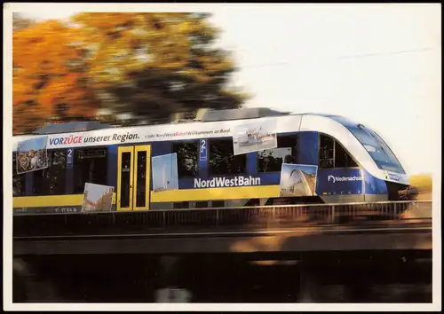 Ansichtskarte  Verkehr Eisenbahn Zug Motiv-AK: NordWestBahn 2000