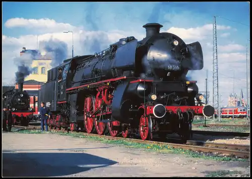 Ansichtskarte  Schnellzuglokomotive 18 316 in Obernhof Lahn 1999