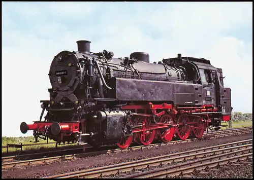 Eisenbahn  Dampflokomotive Baureihe 082 (82), Güterzug-Tenderlok 1980