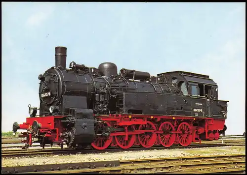 Eisenbahn  Dampflokomotive Baureihe 094 Güterzug-Tenderlok  Rangierdienst 1980